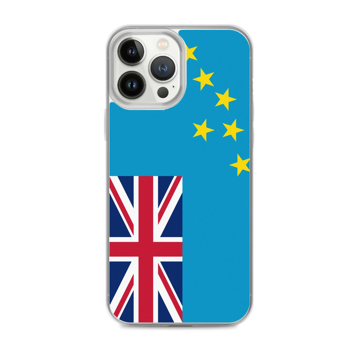 Coque iphone drapeau tuvalu souple antichoc transparente