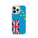 Coque iphone drapeau tuvalu souple antichoc transparente