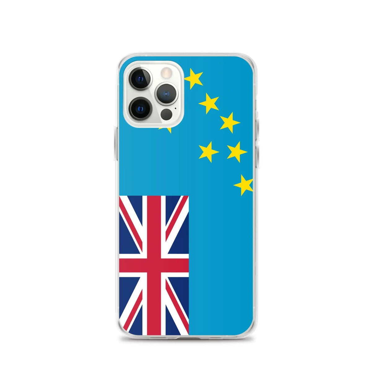 Coque iphone drapeau tuvalu souple antichoc transparente