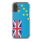 Coque iphone drapeau tuvalu souple antichoc transparente