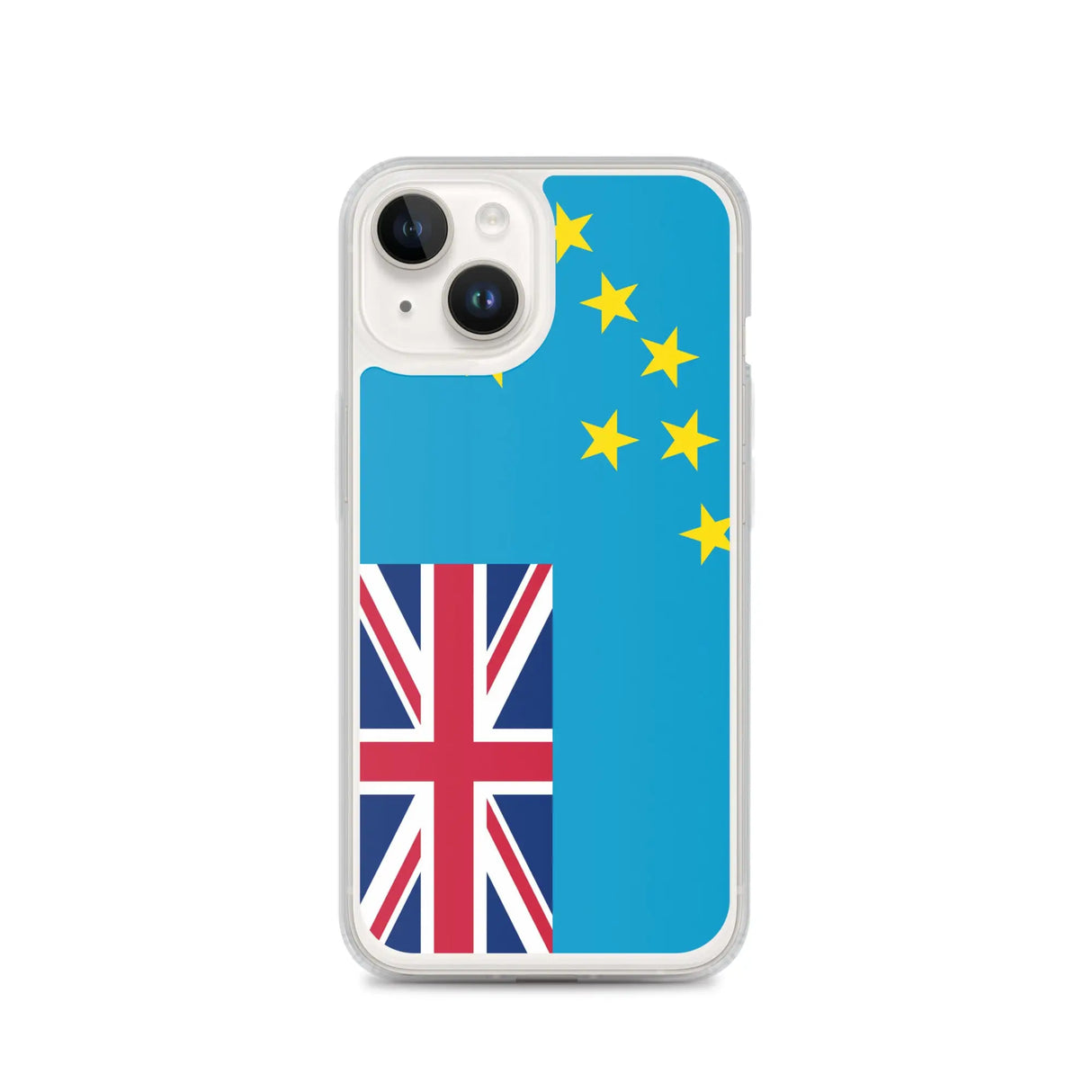 Coque iphone drapeau tuvalu souple antichoc transparente