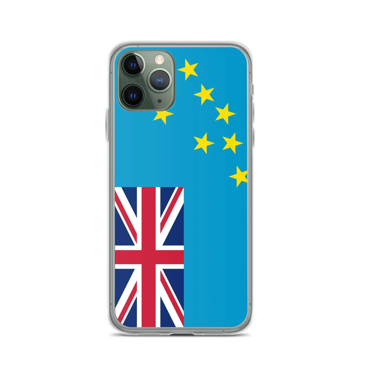Coque iphone drapeau tuvalu souple antichoc transparente