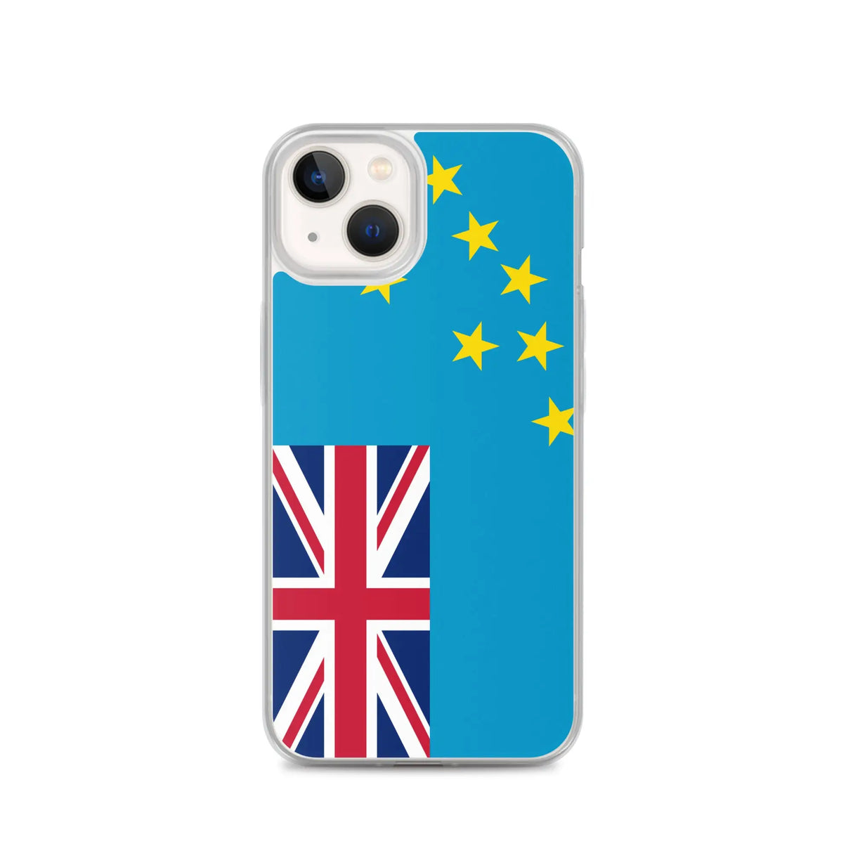 Coque iphone drapeau tuvalu souple antichoc transparente