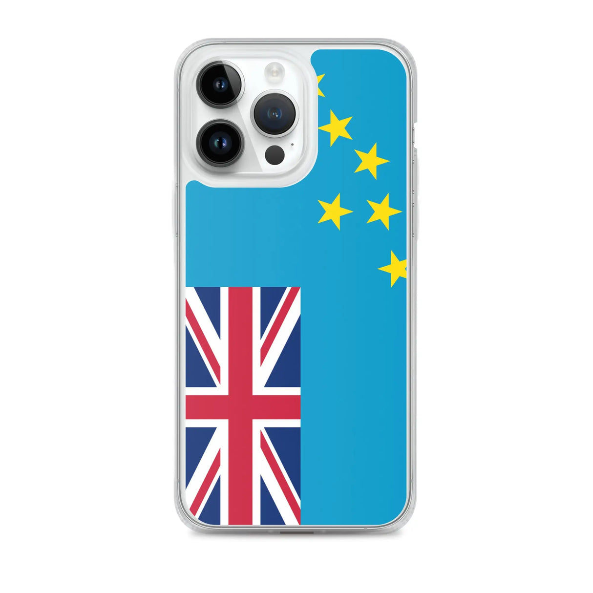 Coque iphone drapeau tuvalu souple antichoc transparente
