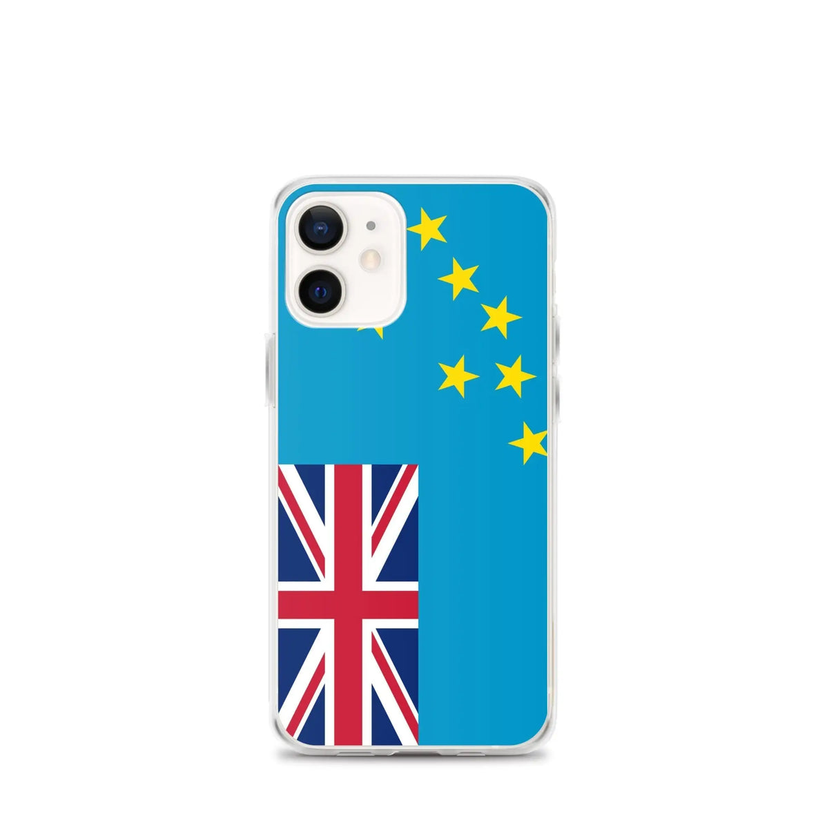 Coque iphone drapeau tuvalu souple antichoc transparente