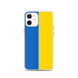 Coque iphone drapeau ukraine souple antichoc transparente