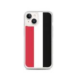 Coque iphone drapeau yémen souple antichoc transparente
