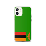 Coque iphone drapeau zambie souple transparente antichoc