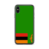 Coque iphone drapeau zambie souple transparente antichoc