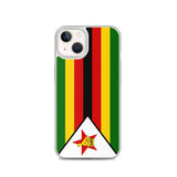 Coque iphone drapeau zimbabwe souple et antichoc transparente