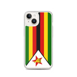 Coque iphone drapeau zimbabwe souple et antichoc transparente