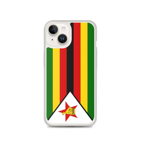 Coque iphone drapeau zimbabwe souple et antichoc transparente