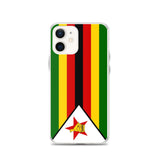 Coque iphone drapeau zimbabwe souple et antichoc transparente