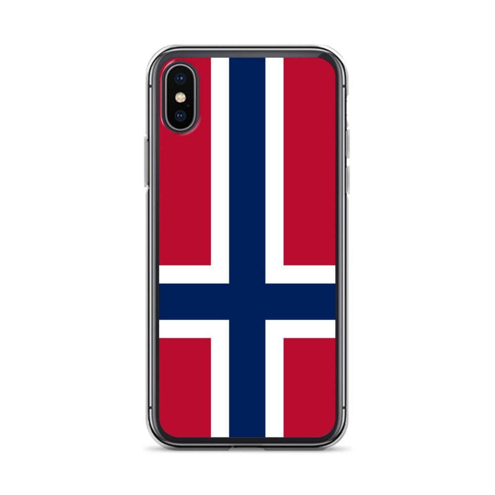 Official Svalbard Flag and Jan Mayen iPhone Case - Pixelforma