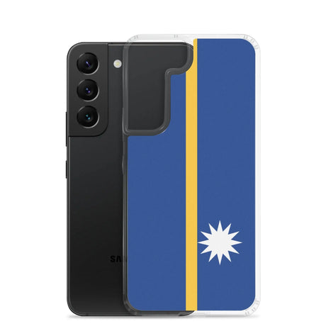 Coque samsung drapeau nauru souple antichoc compatible