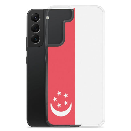 Coque samsung drapeau singapour souple antichoc silicone