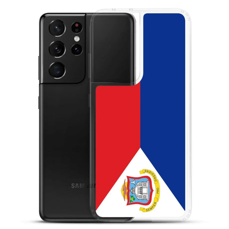 Coque samsung saint-martin souple antichoc drapeau