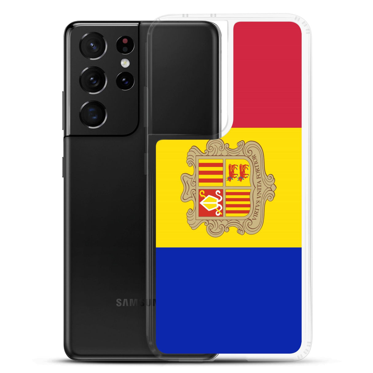 Coque Téléphone Drapeau d'Andorre - Pixelforma