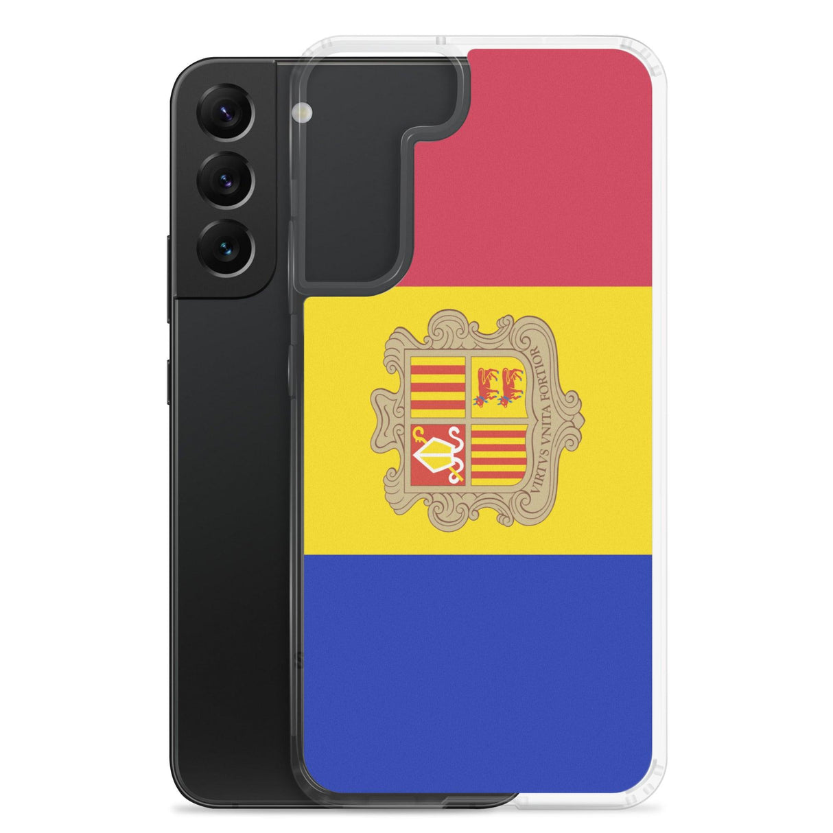 Coque Téléphone Drapeau d'Andorre - Pixelforma