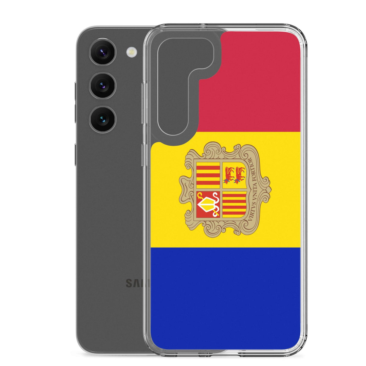 Coque Téléphone Drapeau d'Andorre - Pixelforma