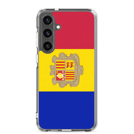 Coque Téléphone Drapeau d'Andorre - Pixelforma