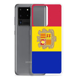 Coque téléphone drapeau d’andorre - pixelforma