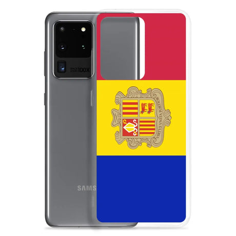 Coque téléphone drapeau d’andorre - pixelforma