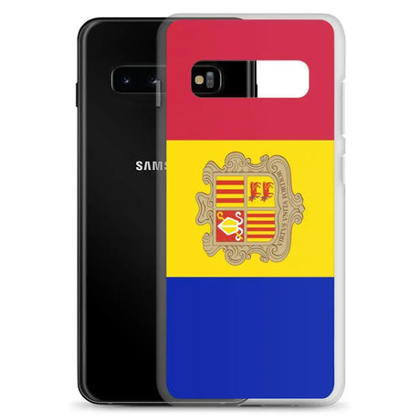 Coque téléphone drapeau d’andorre - pixelforma