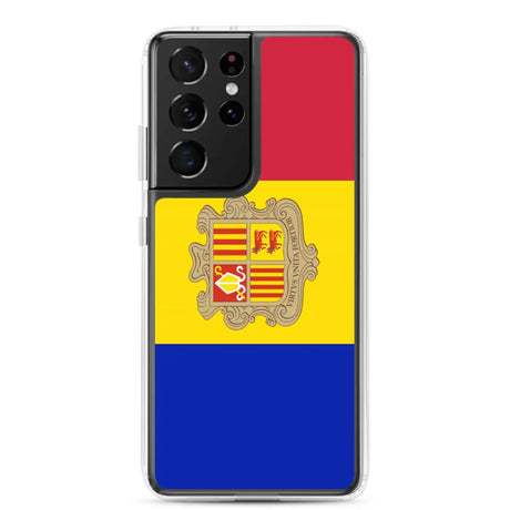 Coque téléphone drapeau d’andorre - pixelforma