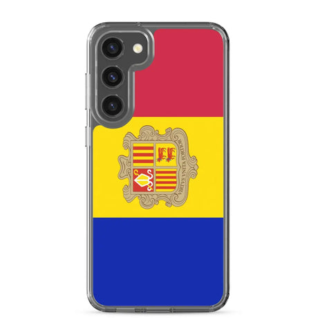 Coque téléphone drapeau d’andorre - pixelforma