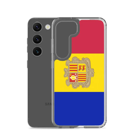 Coque téléphone drapeau d’andorre - pixelforma