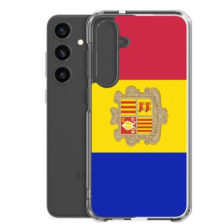 Coque téléphone drapeau d’andorre - pixelforma