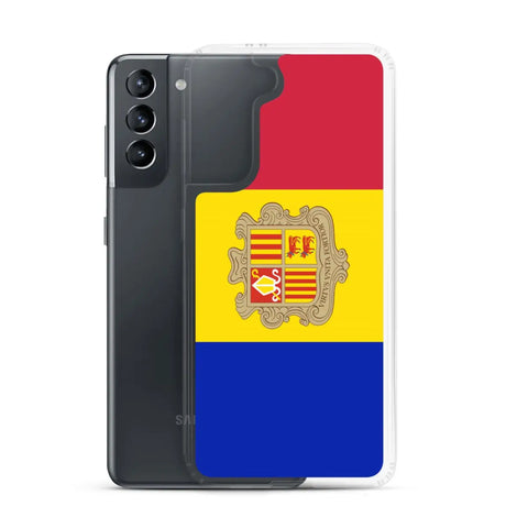 Coque téléphone drapeau d’andorre - pixelforma