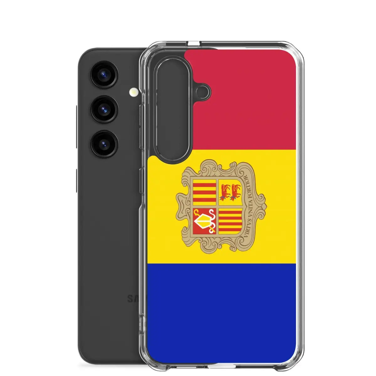 Coque téléphone drapeau d’andorre - pixelforma