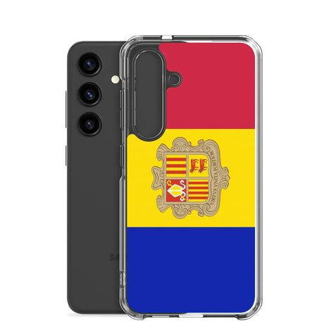 Coque téléphone drapeau d’andorre - pixelforma
