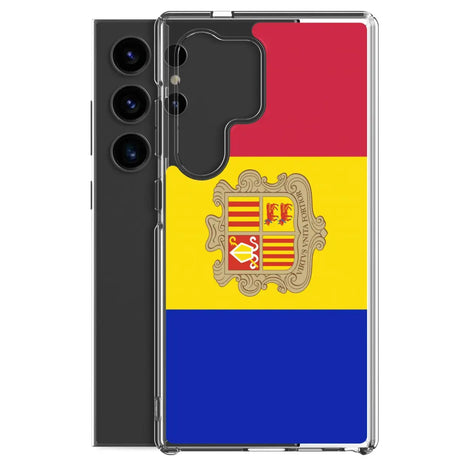 Coque téléphone drapeau d’andorre - pixelforma