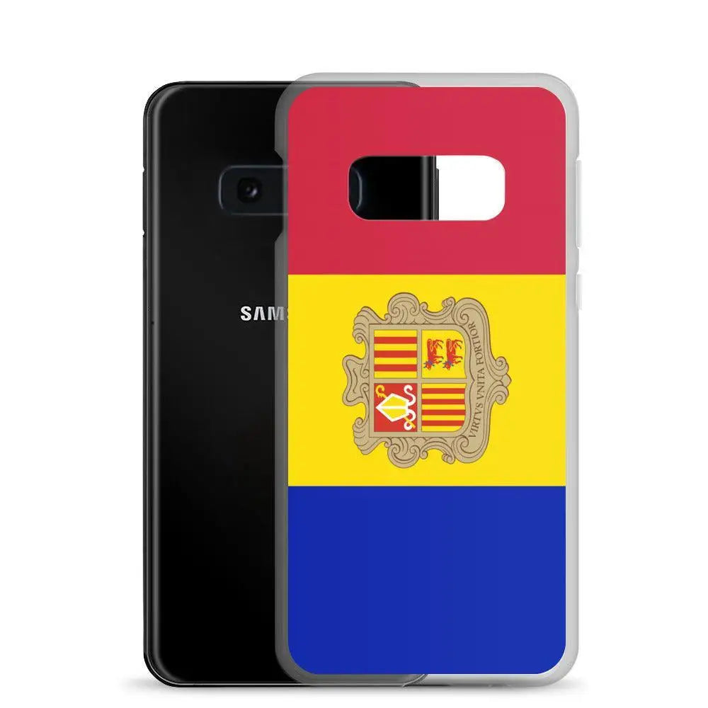 Coque téléphone drapeau d’andorre - pixelforma