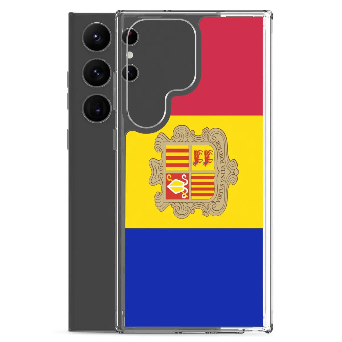 Coque téléphone drapeau d’andorre - pixelforma