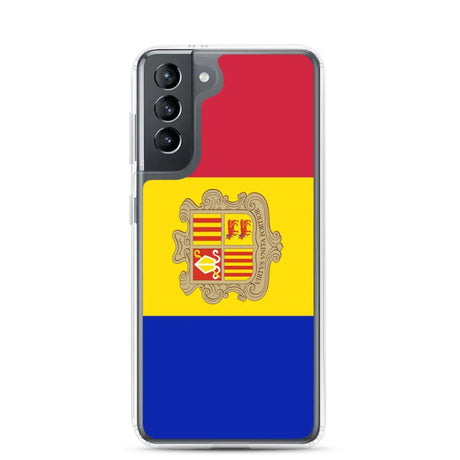 Coque téléphone drapeau d’andorre - pixelforma