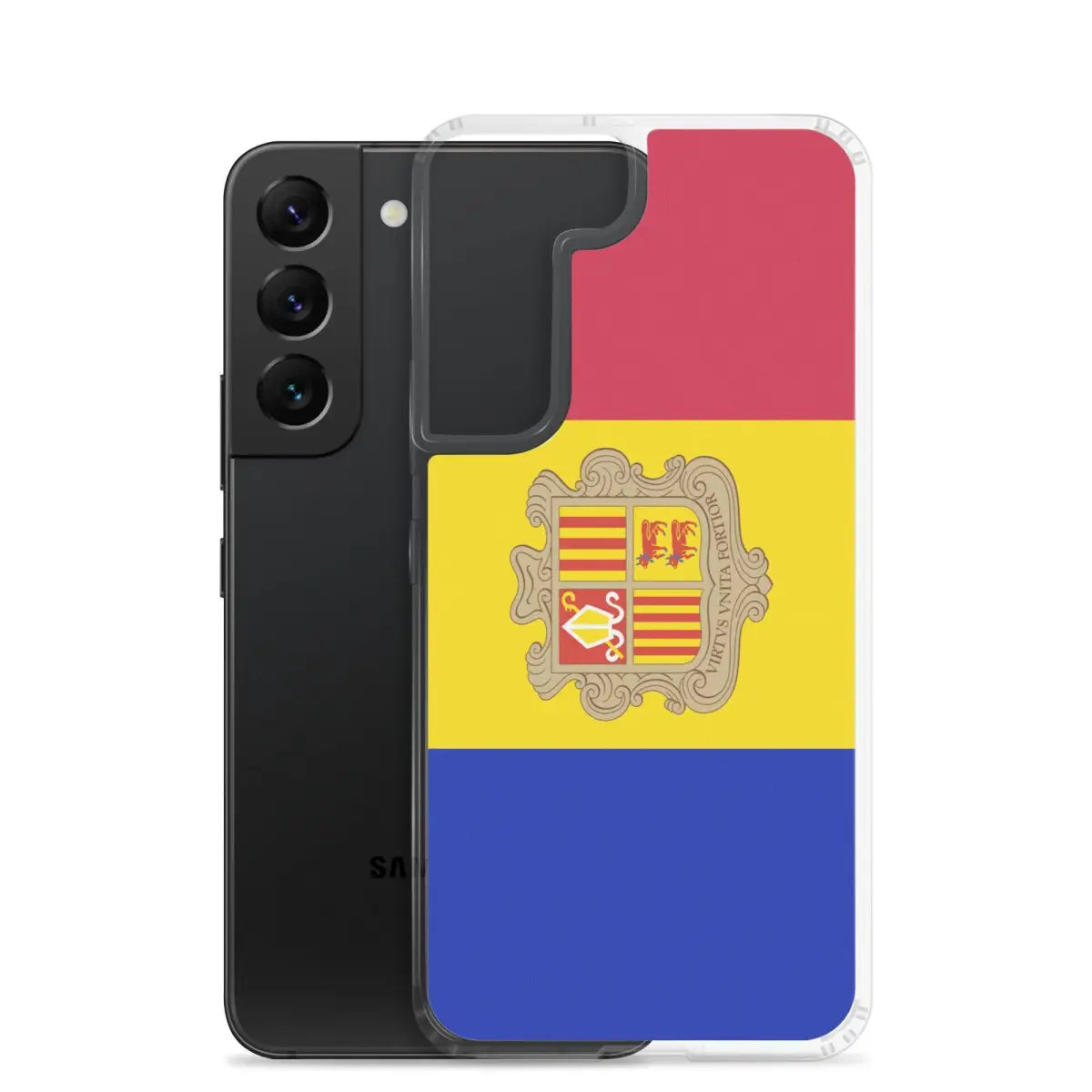 Coque téléphone drapeau d’andorre - pixelforma