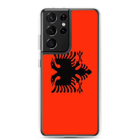 Coque Téléphone Drapeau de l'Albanie - Pixelforma