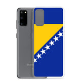 Coque téléphone drapeau de la bosnie-herzégovine - pixelforma