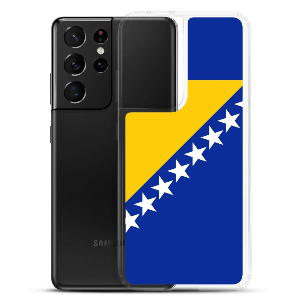 Coque téléphone drapeau de la bosnie-herzégovine - pixelforma