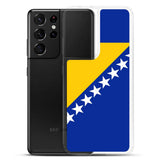 Coque téléphone drapeau de la bosnie-herzégovine - pixelforma