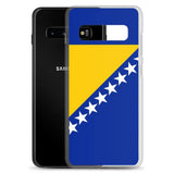 Coque téléphone drapeau de la bosnie-herzégovine - pixelforma