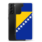 Coque téléphone drapeau de la bosnie-herzégovine - pixelforma