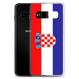 Coque téléphone drapeau de la croatie - pixelforma