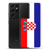 Coque téléphone drapeau de la croatie - pixelforma