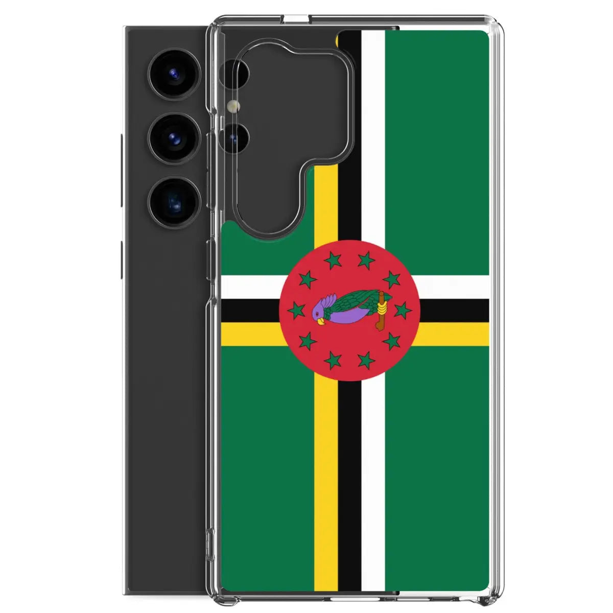 Coque téléphone drapeau de la dominique - pixelforma