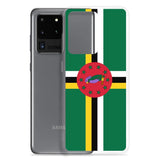 Coque téléphone drapeau de la dominique - pixelforma
